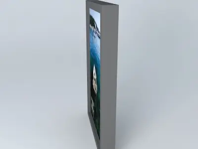 Transport framed picture of boat in water Free 3D model