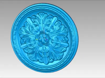 Crown Selling Stucco Round 3D SCANNED 3D model