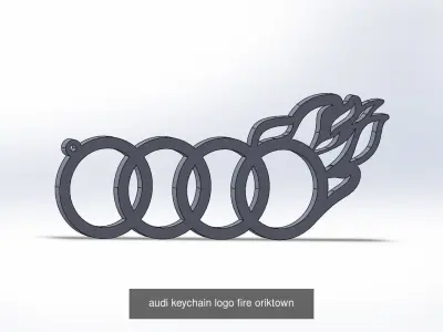Audi keychains 3D Model Pack