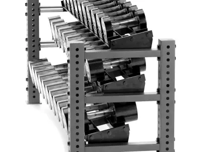 Racks Dumbbell Set 020 3D model