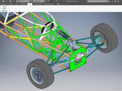 Off Road Vehicle Chassis 3D model