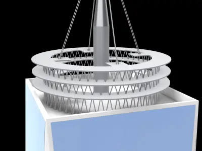 3D 1 world trade center - freedom tower Low-poly 3D model