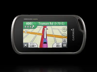 Garmin Oregon 600t handheld outdoor GPS navigator Low-poly 3D model