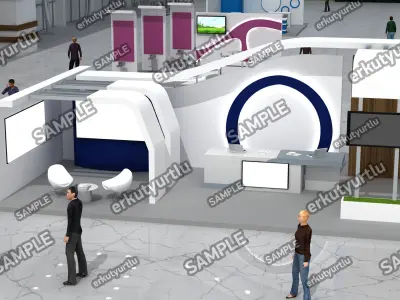 Virtual Exhibition Summit Area 001 3D model