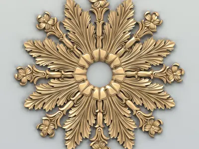 Round rosette 030 3D model