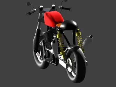 my caferacer bike 3D model