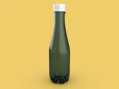BOTTLE 350 ml including technical drawings 3D model