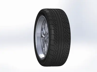 Custom wheels Budnik Cannon 18inch for scale model 3D print model