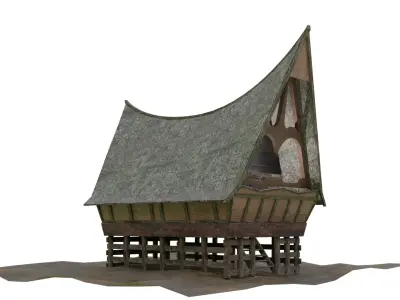 Rumah Adat Bolon - Suku Batak Free 3D model