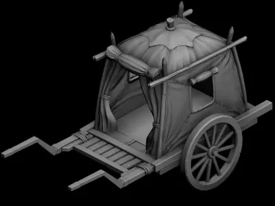 Prairie Traffic - Trolley 01 3D model