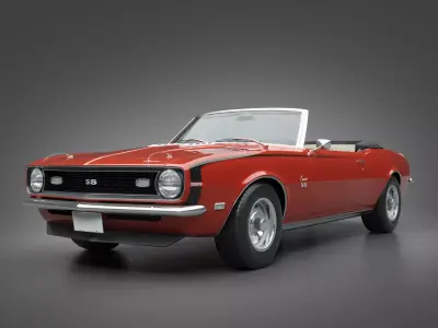 1968 Chevrolet Camaro SS Convertible 3D model