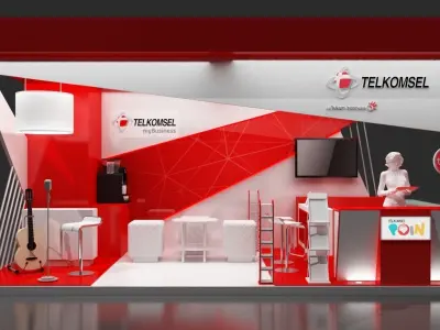 Trade Show Booth Package 3D model