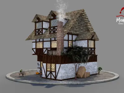 Medieval House 04 3D model