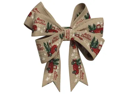 Christmas Bow Ribbon 62 Low-poly 3D model