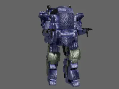 CombatRoboV9M5Mushroom Free low-poly 3D model