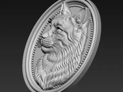 Cat Head A81 3D print model