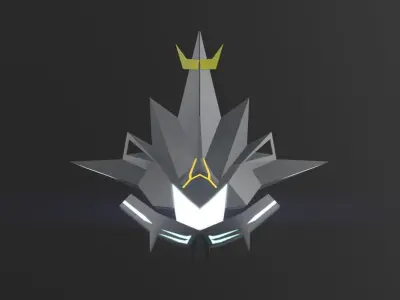 3DP Spaceships Collection - The Isa Low-poly 3D model