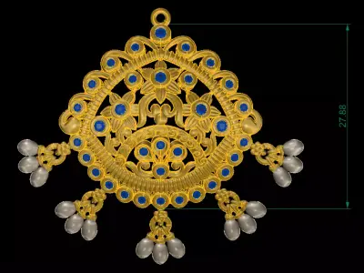  Nakshi Necklace 3D print model
