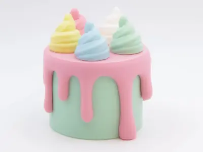 Decorative - Box - Cake 3D print model