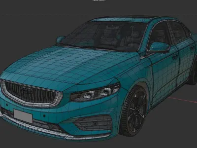 Geely Preface 2022 3D model