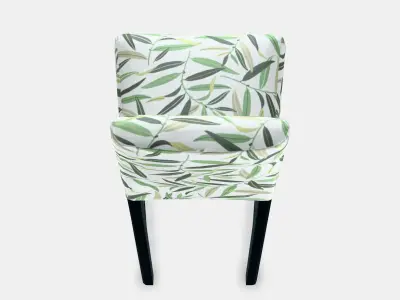 BERGMUND Bar stool with backrest 4 Low-poly 3D model