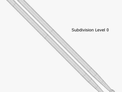 Drum Sticks 3D model