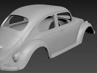 Volkswagen Beetle 1967 Body for print  3D print model