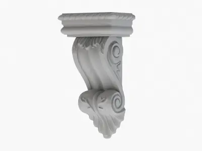 Scroll Corbel 45 3D model