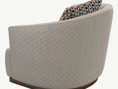 Opera luxury Italian armchair 3D model