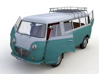 GOLIATH EXPRESS 1100 MINIBUS 1957 3D model