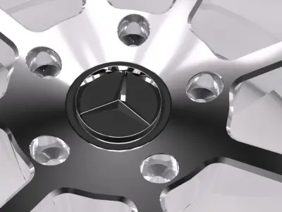 mercedes benz wheel 3D model