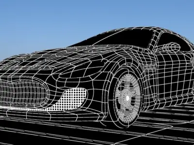 Maserati car 3D model