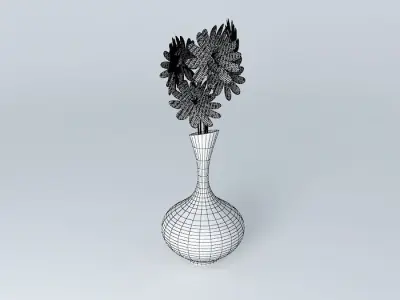 vase with flowers decoration Free 3D model purchase