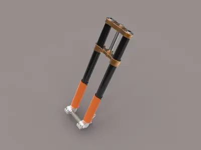 Moto fork 3D model