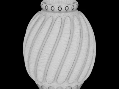 Vase21 gold vase 3D model
