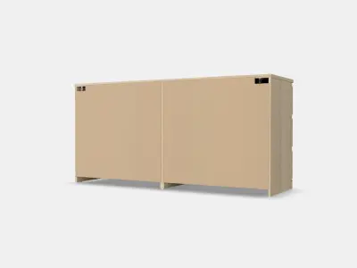 MALM Chest of 6 drawers 7 Low-poly 3D model