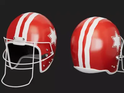 Baseball helmet Low-poly 3D model purchase