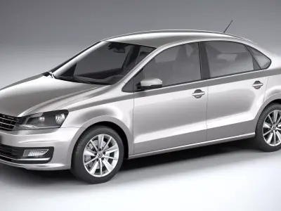 Volkswagen Polo Sedan 2017 3D model
