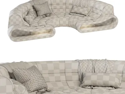 Sofa Dreams Semicircle 3D model