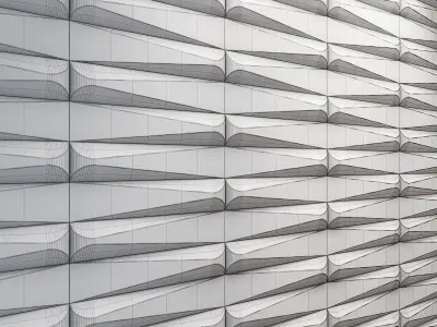 Soft decorative panel 3D model