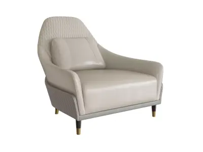 Elegant Modern Armchair by Modenese Luxury Interiors 3D model