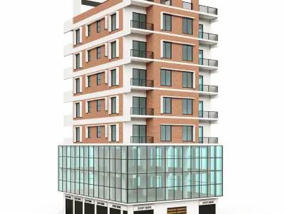 Mixed Use Building 2 Free 3D model