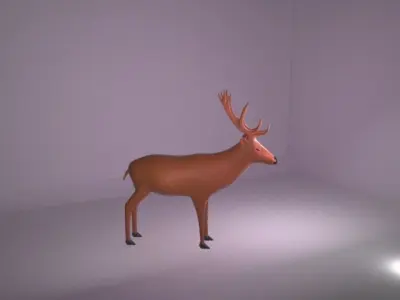 Deer model Low-poly 3D model purchase