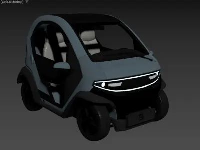 Eli car Low-poly 3D model