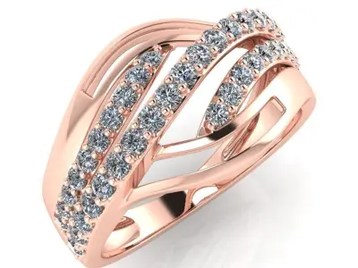light weight gold diamond rings-C111116SKCH2026044-wt-0-5 3D print model