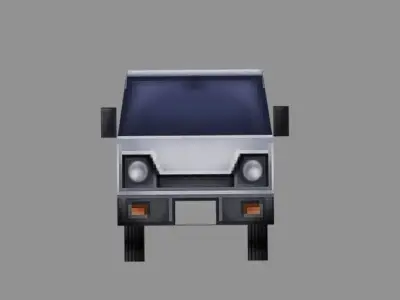 car model low-poly for games Low-poly 3D model