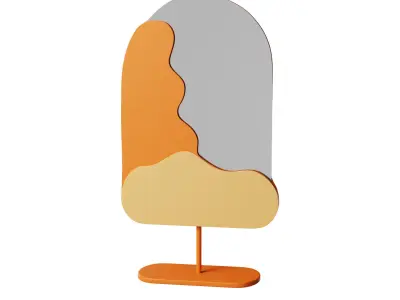 Tiny Decorative Table Mirror 3D model