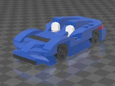 LEGO MCLAREN ELVA 30343 3D model