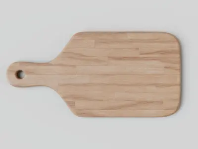 Chopping Board Low-poly 3D model