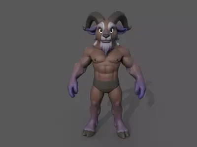 Goat Base body 3D model